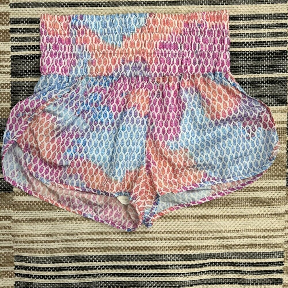 Free People FP‎ Movement The Way Home Printed Shorts Multicolor Size Medium
